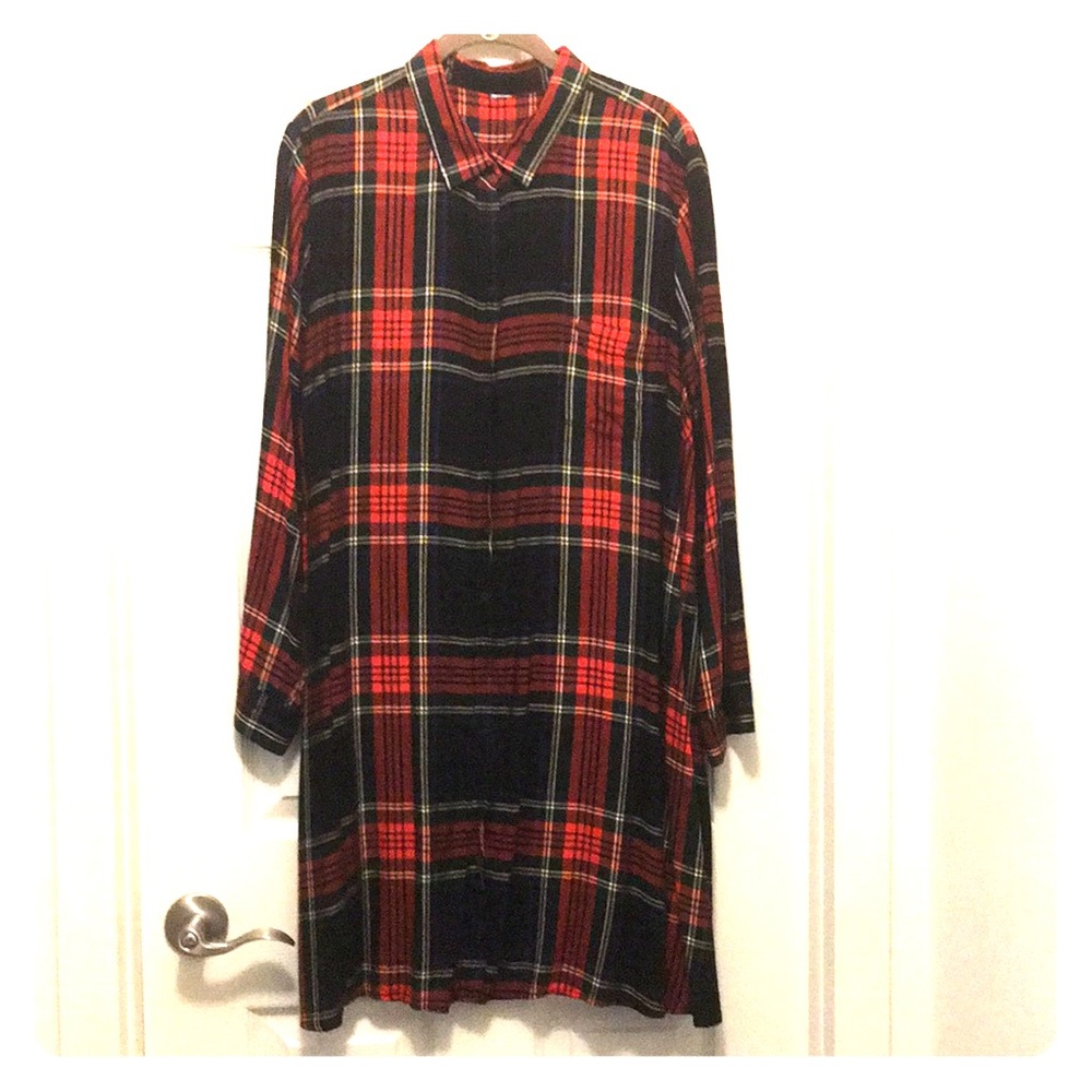 Tartan Shirt Dress